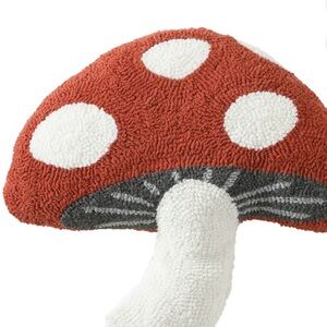 Mainstays Red and White Mushroom Plush Pillow